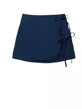 Юбка Pull&Bear, синий деним