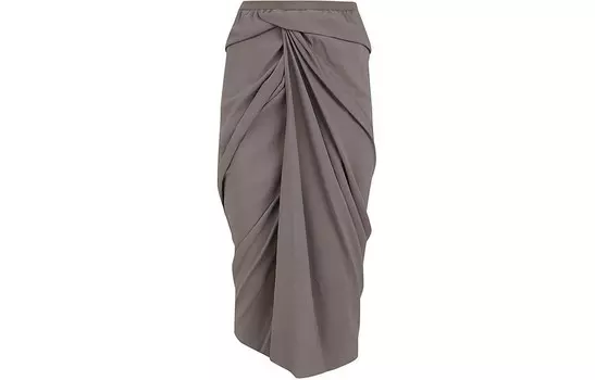 Юбка Rick Owens длинная, серый