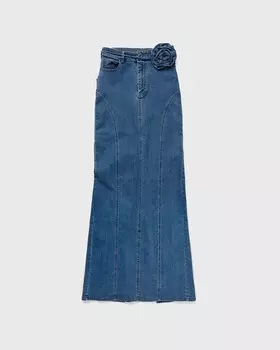 Юбка Rotate Birger Christensen Stretchy Maxi Skirt, цвет orion blue