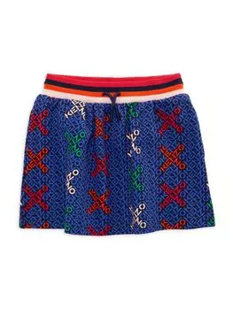 Юбка с логотипом для маленькой девочки Kenzo, цвет Electric Blue
