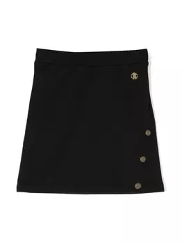 Юбка с логотипом Roberto Cavalli Junior, черный
