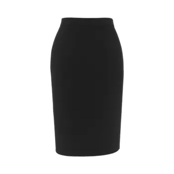 Юбка Saint Laurent Fine Knit Pencil 'Black', черный