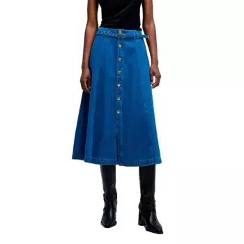 Юбка Salsa Jeans 21010341 midi, синий