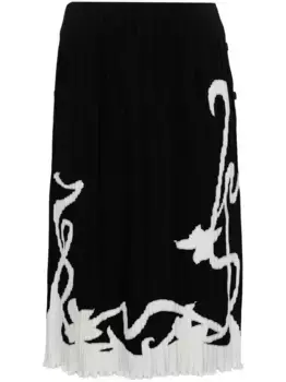 Юбка со складками Lanvin, черный
