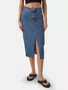 Юбка стандартного кроя Vero Moda, синий