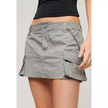 Юбка Superdry Vintage Utility Short, серый