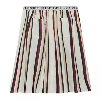 Юбка Tommy Hilfiger Global Stripe - Gonna A Campana, бежевый