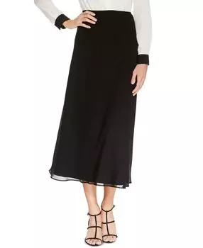 Юбка-трапеция миди MSK, черный