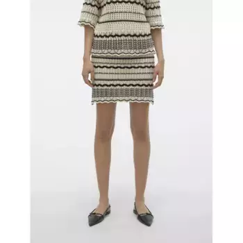 Юбка Vero Moda Minou Nw, бежевый