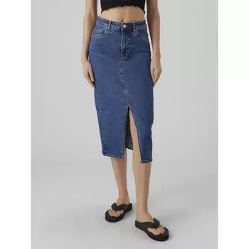 Юбка Vero Moda Veri Denim, синий