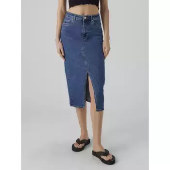 Юбка Vero Moda Veri Denim, синий