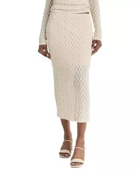 Юбка Vince Floral Smocked, белый