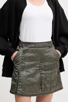 Юбка винтажная мини Alpha Industries, зеленый