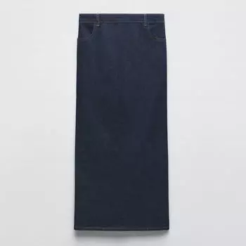 Юбка Zara ZW Denim, синий