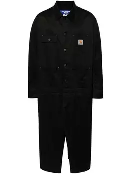 Junya Watanabe MAN длинное пальто из коллаборации с Carhartt, черный
