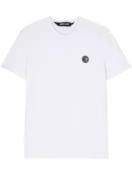 Just Cavalli футболка с логотипом, белый