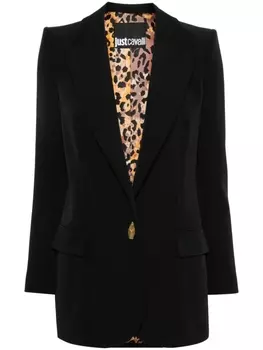 Just Cavalli креповый блейзер, черный
