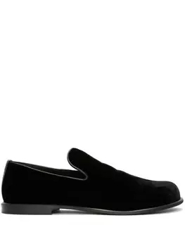JW Anderson бархатные лоферы, черный