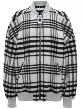 JW Anderson бомбер в клетку, белый