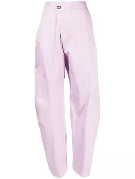JW Anderson брюки Twisted, фиолетовый