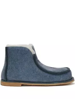 JW Anderson дутые ботинки, синий