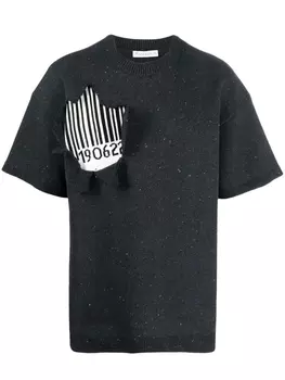 JW Anderson джемпер с круглым вырезом, серый