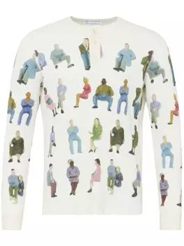 JW Anderson фактурный свитер, белый