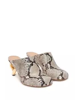 JW Anderson мюли Chain Heel, серый