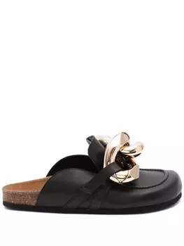 JW Anderson мюли с цепочкой, черный
