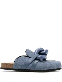 JW Anderson мюли с цепочкой, синий