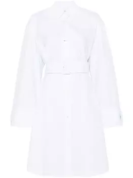 JW Anderson платье-рубашка Double Wrap, белый