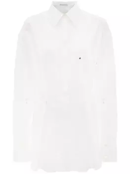 JW Anderson рубашка со складками, белый