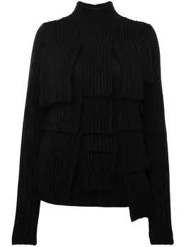 JW Anderson свитер со вставками, синий