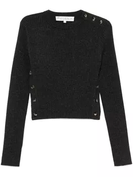 JW Anderson свитер в рубчик, серый
