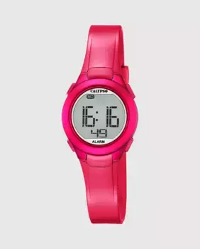 K5677/4 Digital Crush Розовые резиновые женские часы Calypso, розовый