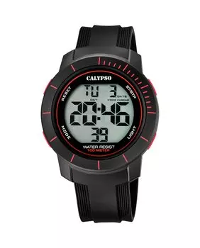 K5839/2 Мужские часы Color Splash, черные резиновые Calypso, черный