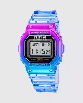 K5874/3 Женские часы Color Splash Синие резиновые Calypso