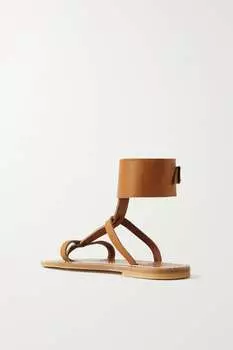 K JACQUES ST TROPEZ + NET SUSTAIN Кожаные сандалии Caravelle, бежевый