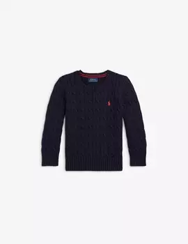 Кабельный свитер Ralph Lauren, синий