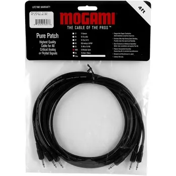 Кабели Mogami Pure Patch Modular Synth VC — 3 шт., 4 фута.