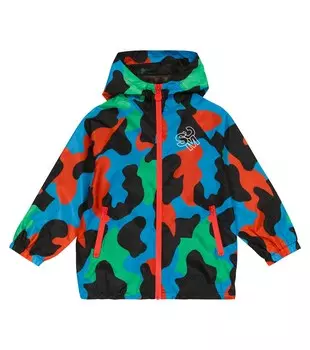 Камуфляжная куртка Stella McCartney Kids, разноцветный