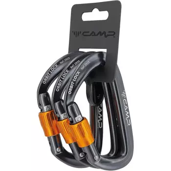 Карабины Orbit Lock, 3 шт Camp, серый