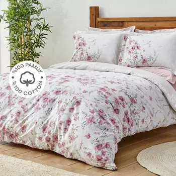 Karaca Home Dalila Розовый Комплект постельного белья из 100 % хлопка