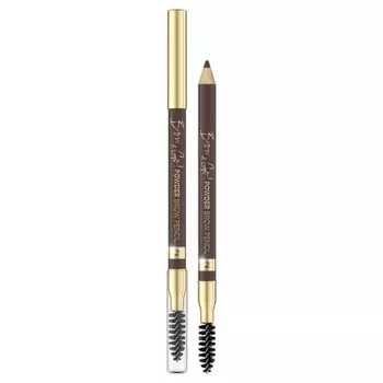 Карандаш для бровей Brow & Go! Powder Eyebrow Pencil 02 — идеально подходит для подчеркивания и заполнения бровей Eveline