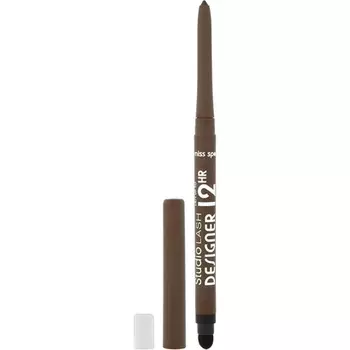 Карандаш для бровей Designer Studio Lash 2,8 г темно-коричневый, Miss Sporty