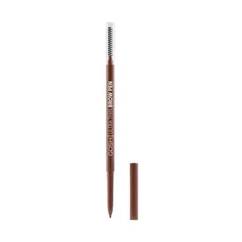Карандаш для бровей Lpiz de Cejas con Cepillo Ultra Thin Brow Pen Gosh, 001 Brown