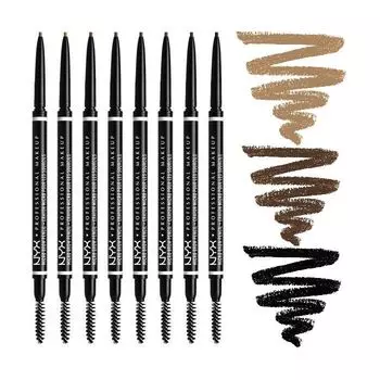Карандаш для бровей Lpiz para Cejas Micro Brow Pencil Nyx Professional Make Up, Black