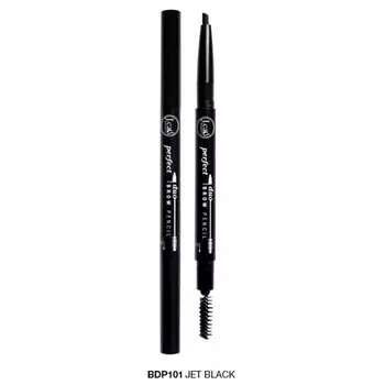 Карандаш для бровей Perfect Duo Jet Black J.Cat Beauty