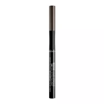 Карандаш для бровей с волосками Gosh, цвет 003 dark brown, 1 мл