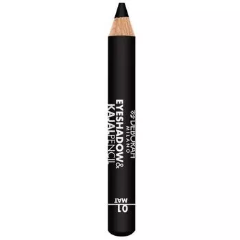 Карандаш для глаз Eyeshadow & kajal Lpiz de Ojos Deborah Milano, 01 Black Finish Mat